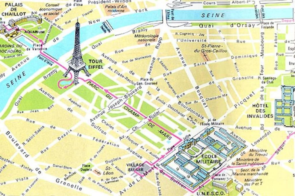 Studio Chic Paris Tour Eiffel Near Eiffel Tower 7Th Floor Eksteriør billede