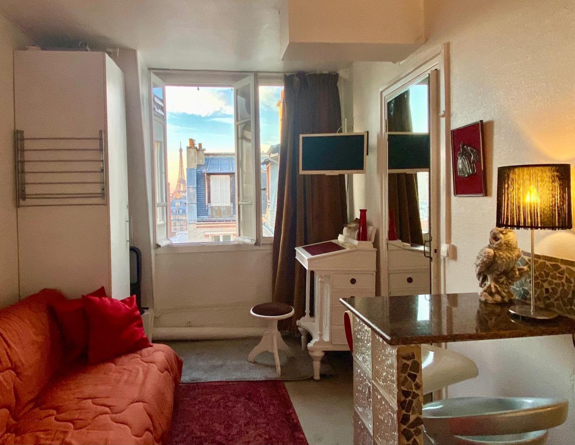 Studio Chic Paris Tour Eiffel Near Eiffel Tower 7Th Floor Eksteriør billede